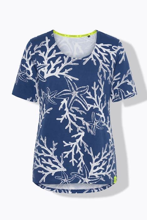 T-shirt à manches courtes, imprimé all-over (intégral) et label OEKO-TEX