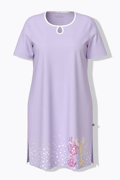 Lot de 2 chemises de nuit à motif homards, manches courtes et décolleté rond