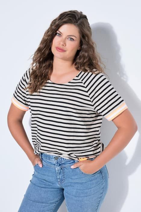 T-shirt décolleté rond et manches courtes, label OEKO-TEX