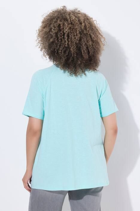 T-shirt motif coquillage, décolleté rond et manches courtes, coupe évasée