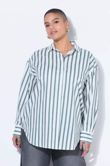 Chemisier oversize à rayures