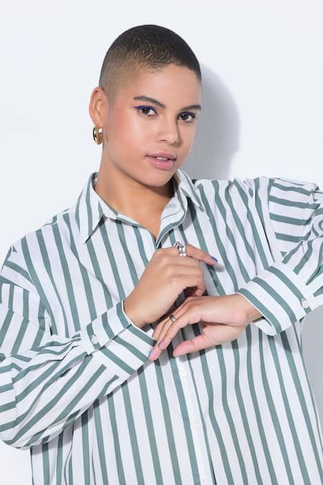 Chemisier oversize à rayures