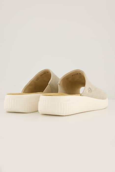 Mules Remonte Lite & Soft, cuir aspect doré brillant - largeur H