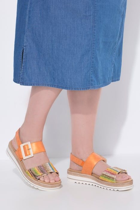 Sandales Remonte Lite & Soft, avec semelle intérieure amovible - largeur F 1/2