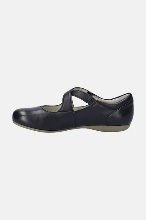 Ballerines en cuir Josef Seibel, fermeture à scratch - largeur&nbsp;G