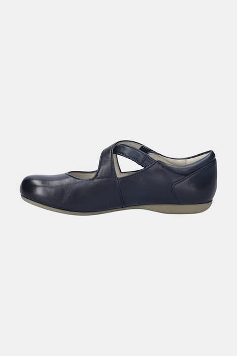 Ballerines en cuir Josef Seibel, fermeture à scratch - largeur&nbsp;G