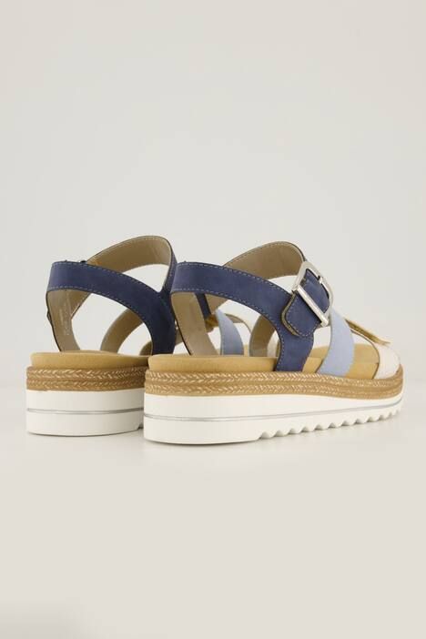 Sandales compensées Remonte, modèle végane - largeur F 1/2