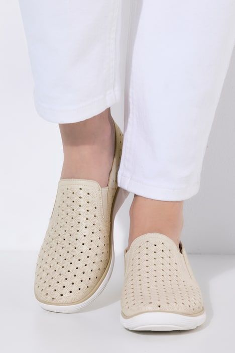 Slippers en cuir Remonte Lite & Soft, empiècement élastique - largeur G