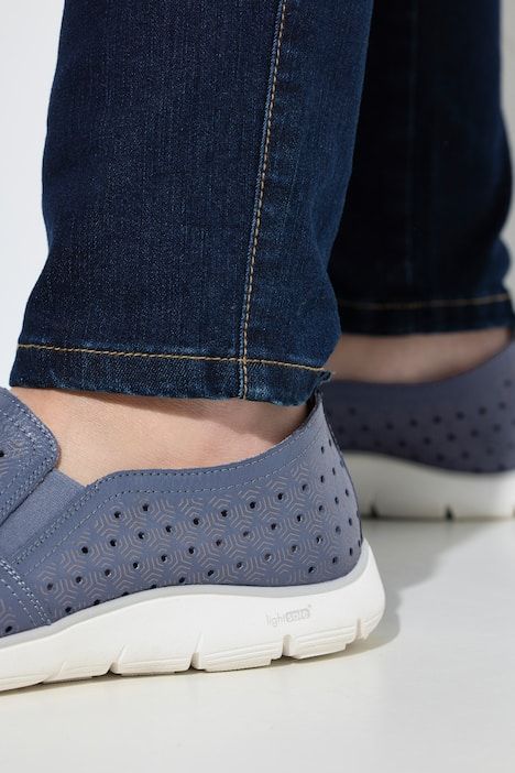 Slippers en cuir Remonte Lite & Soft, empiècement élastique - largeur G