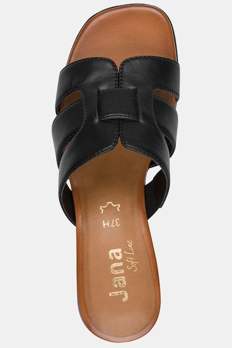 Mules en cuir Jana Softline - largeur H