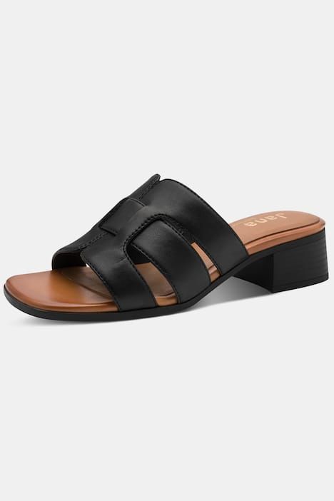 Mules en cuir Jana Softline - largeur H