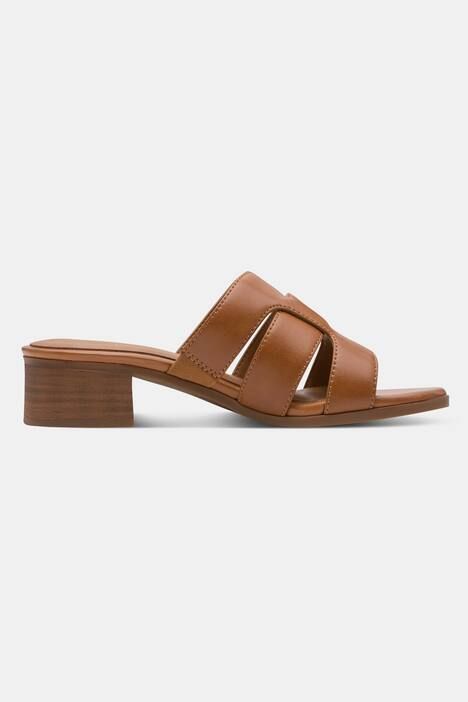 Mules en cuir Jana Softline - largeur H