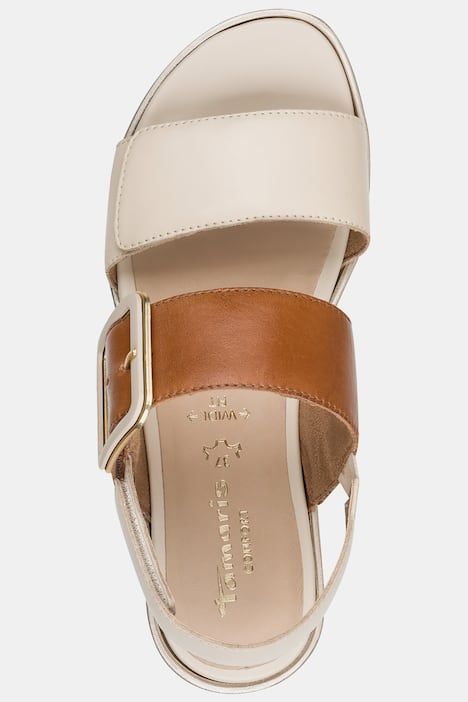 Sandalettes en cuir Tamaris Comfort, semelle de propreté amovible – largeur Wide Fit confortable