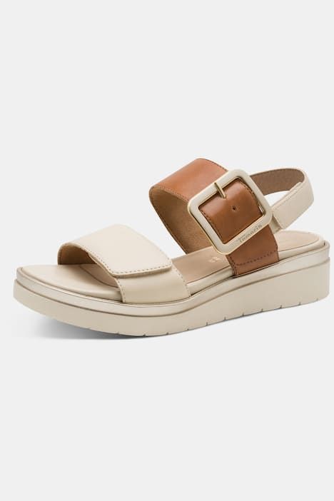 Sandalettes en cuir Tamaris Comfort, semelle de propreté amovible – largeur Wide Fit confortable