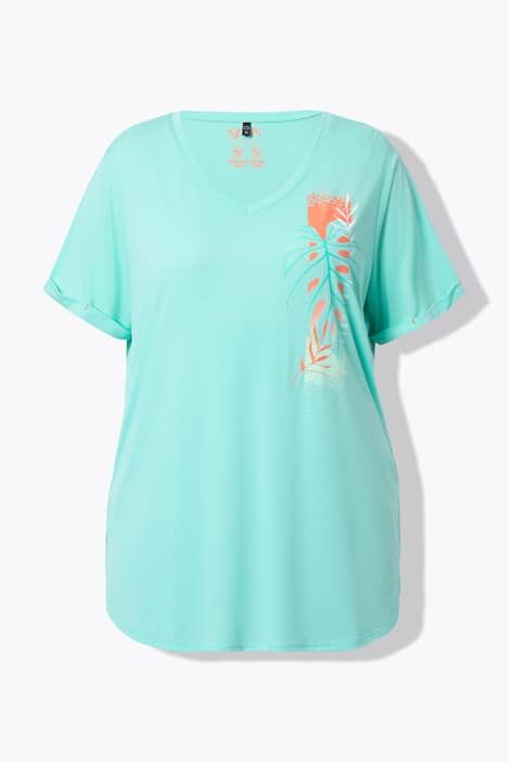 T-shirt technique, col en V et manches courtes, traitement antibactérien