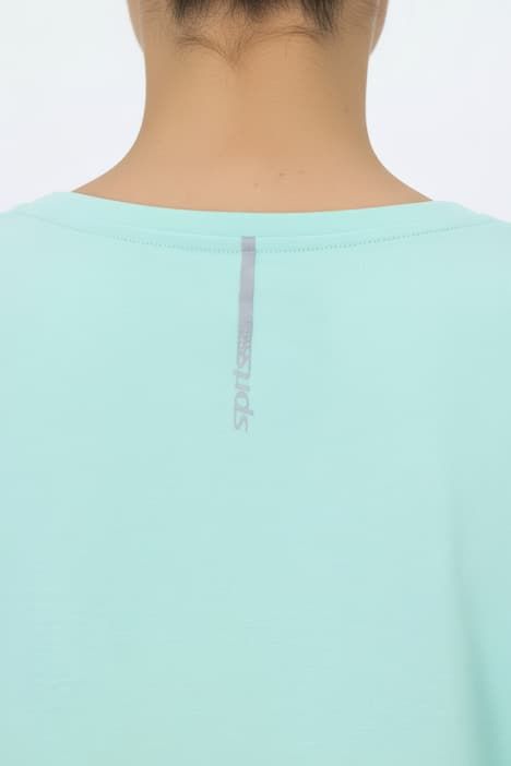 T-shirt technique, col en V et manches courtes, traitement antibactérien