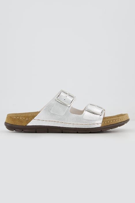 Mules en cuir Rohde, semelle intérieure à mémoire de forme - largeur confortable