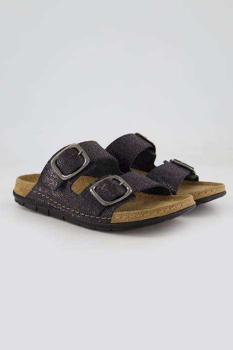 Mules en cuir Rohde, semelle intérieure à mémoire de forme - largeur confortable