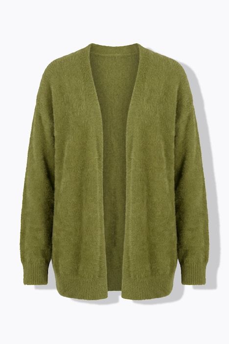 Cardigan en maille douillette, coupe ouverte et confortable
