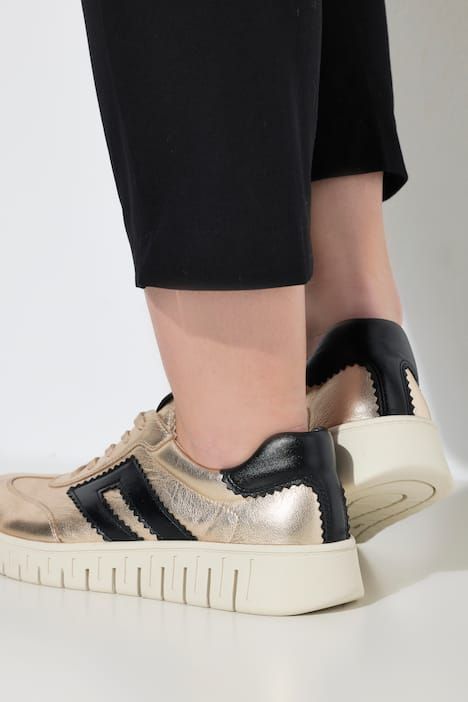 Sneakers en cuir Caprice, semelle intérieure amovible - largeur H