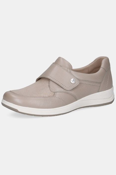 Sneakers en cuir Caprice, fermeture à scratch, semelle intérieure amovible - largeur K