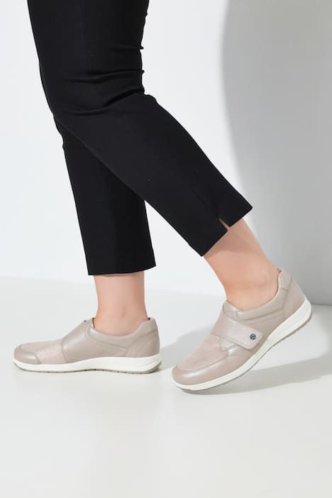 Sneakers en cuir Caprice, fermeture à scratch, semelle intérieure amovible - largeur K