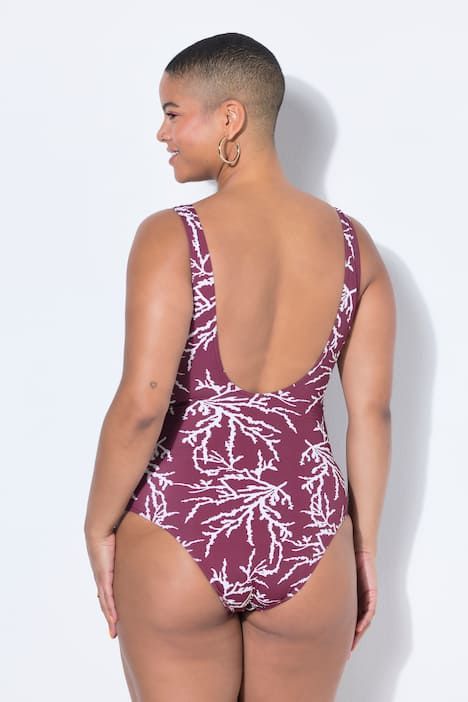 Maillot de bain à bonnets souples, imprimé all-over