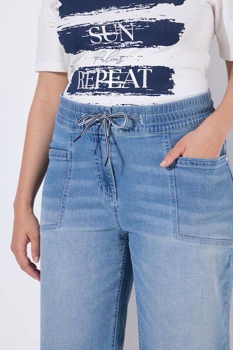 Bermuda Mary, jambe droite et taille élastique