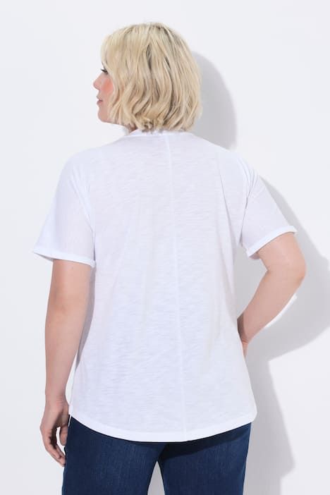 T-shirt oversize avec imprimé, décolleté rond et manches courtes