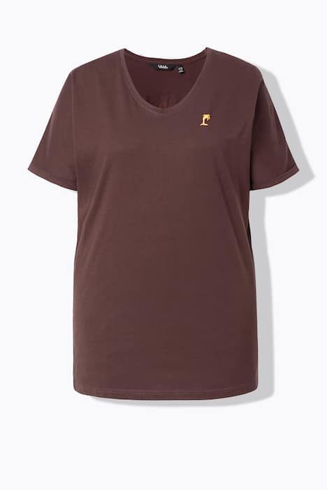 T-shirt oversize, imprimé dans le dos, décolleté rond et manches courtes