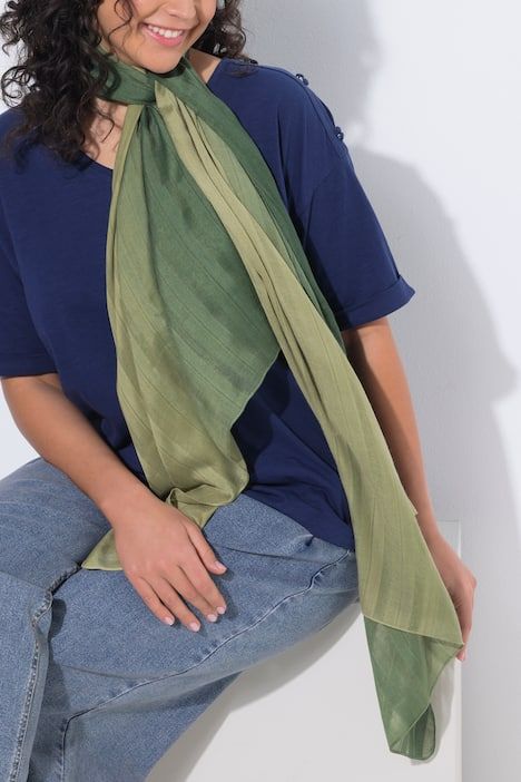 Foulard, rayures texturées