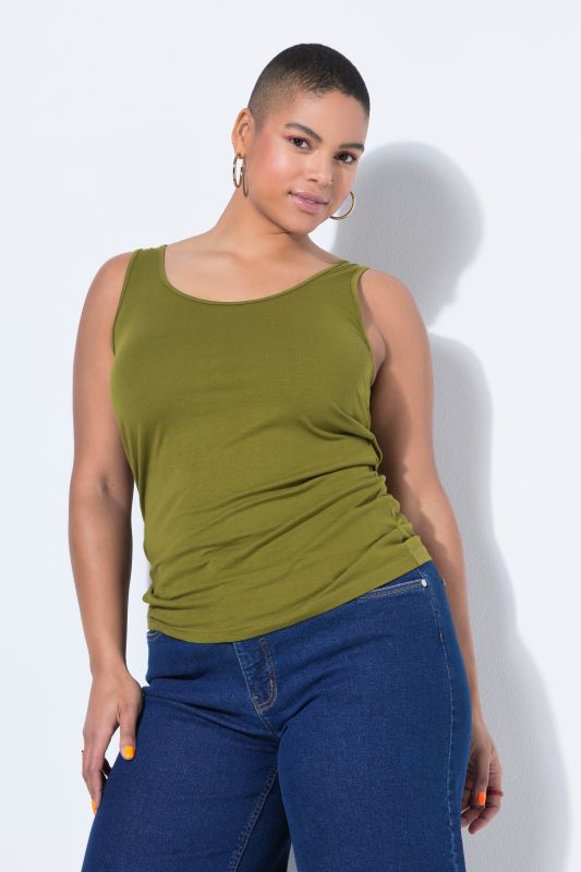 Top Basic, encolure large, jersey stretch