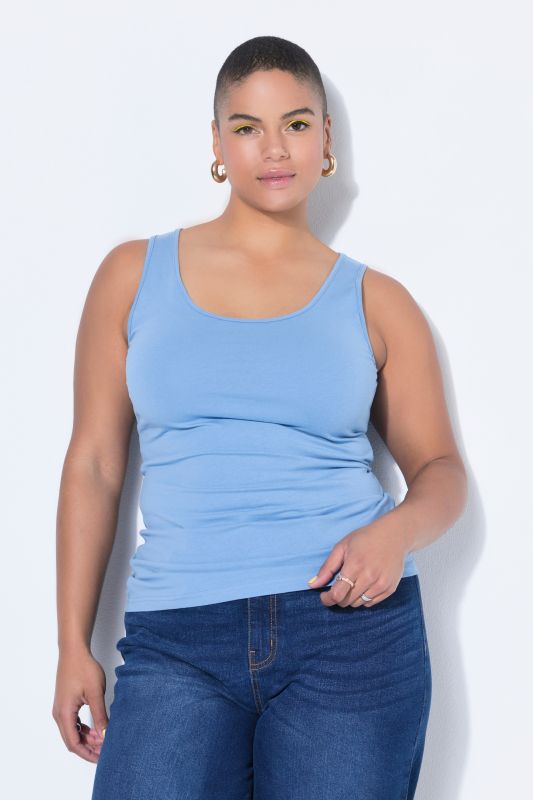 Top Basic, encolure large, jersey stretch