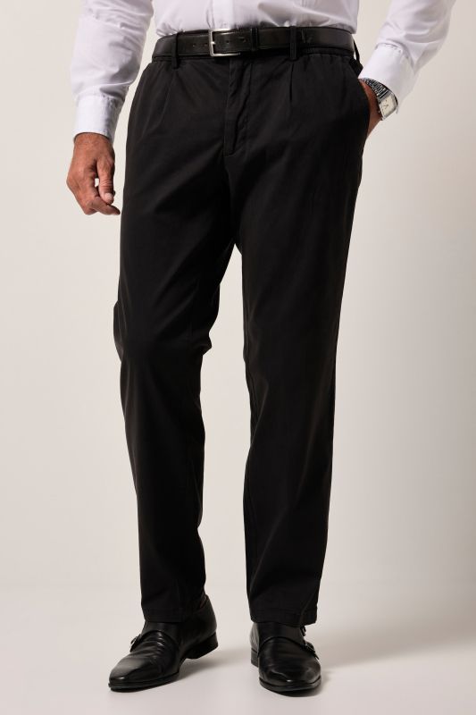 Pantalon chino FLEXNAMIC®, taille élastique et pinces, coupe Straight Fit tendance