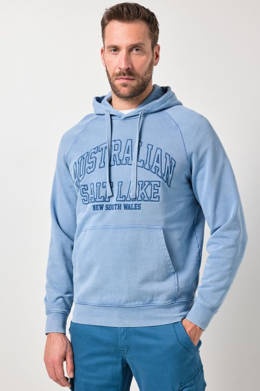 Sweat-shirt à capuche JP 1880, style vintage, poche kangourou et flocages - jusqu'au 8 XL