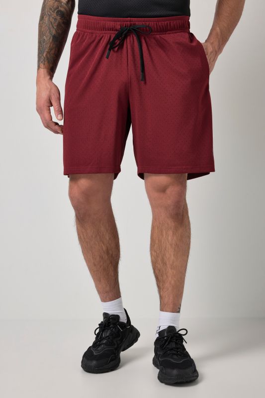 Bermuda JAY-PI en mesh, coupe Relaxed Fit, collection Fitness - jusqu'au 7 XL