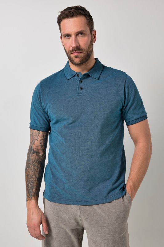 Polo JP 1880 en piqué TwoTone, manches courtes - jusqu'au 8 XL