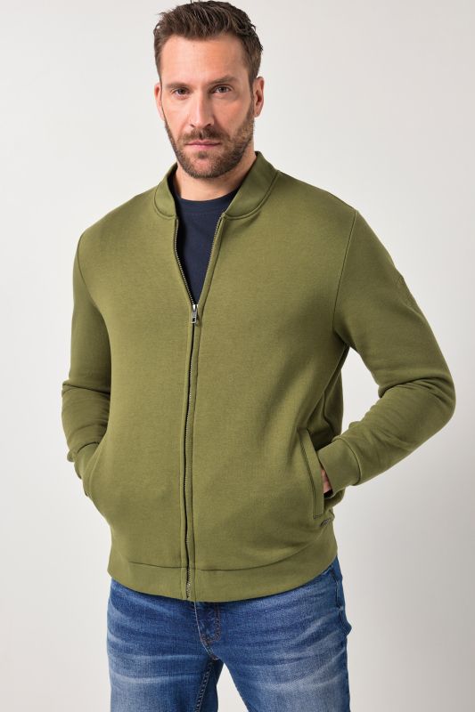 Veste en molleton JP 1880, col blouson Teddy et fermeture zippée- jusqu'au 8 XL