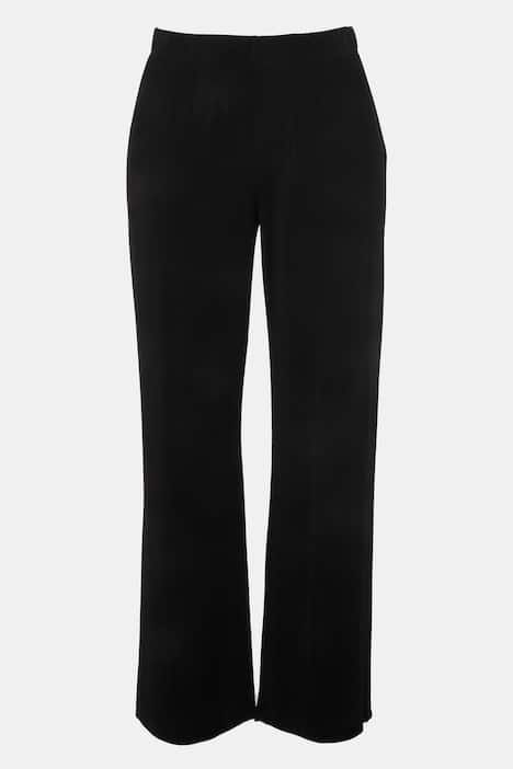 Pantalon fluide à jambes droites et taille confortable
