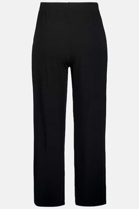 Pantalon fluide à jambes droites et taille confortable