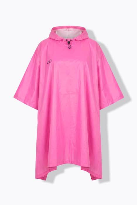 Poncho de pluie technique, modèle unisexe, capuche et logo poitrine