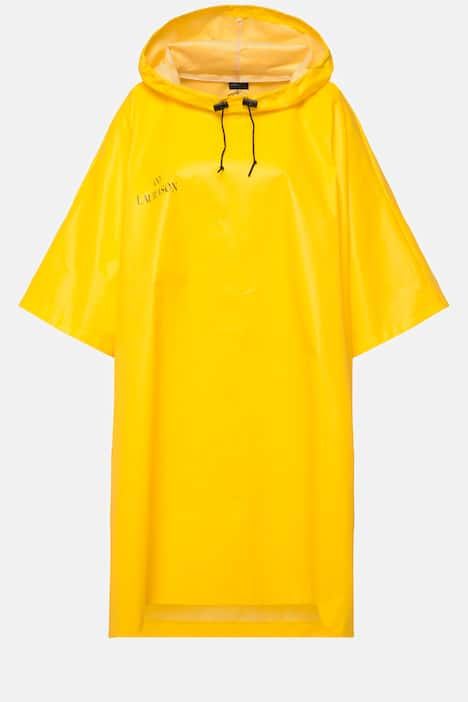 Poncho de pluie technique, modèle unisexe, capuche et logo poitrine