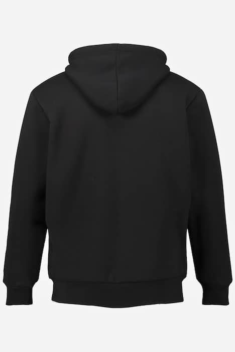 Veste à capuche JP 1880, collection Outdoor, fermeture zippée, modèle en molleton avec doublure en polaire bouclée - jusqu'au 8 XL