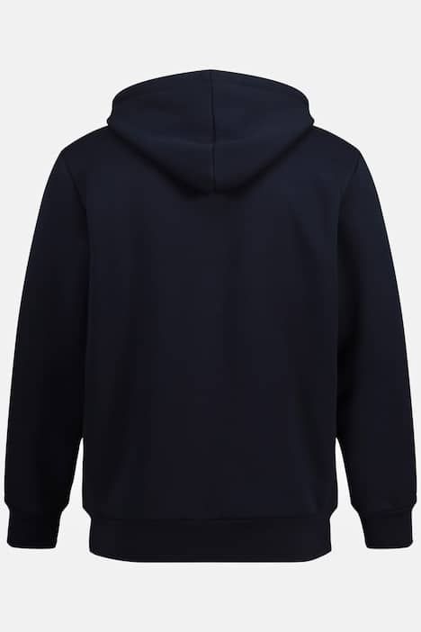 Veste à capuche JP 1880, collection Outdoor, fermeture zippée, modèle en molleton avec doublure en polaire bouclée - jusqu'au 8 XL