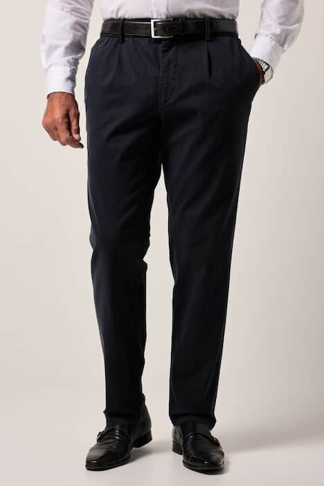 Pantalon chino FLEXNAMIC®, taille élastique et pinces, coupe Straight Fit tendance