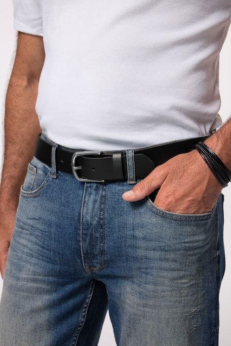 Ceinture, imitation cuir. Boucle en métal. Largeur 4 cm. Longueur jusqu'à 170 cm