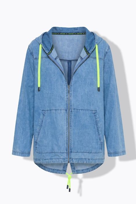 Parka en jean à capuche