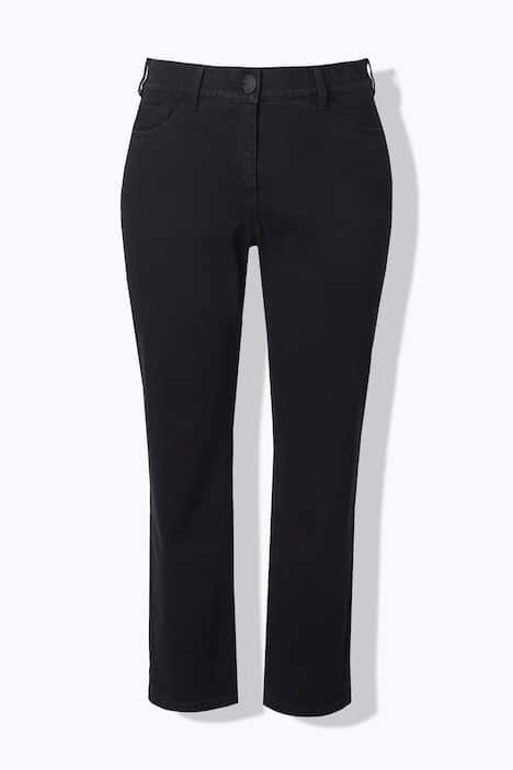 Jean Boyfriend en denim stretch, coupe 5 poches et aille confortable