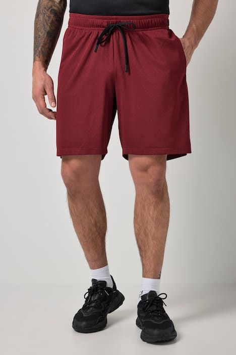 Bermuda JAY-PI en mesh, coupe Relaxed Fit, collection Fitness - jusqu'au 7 XL