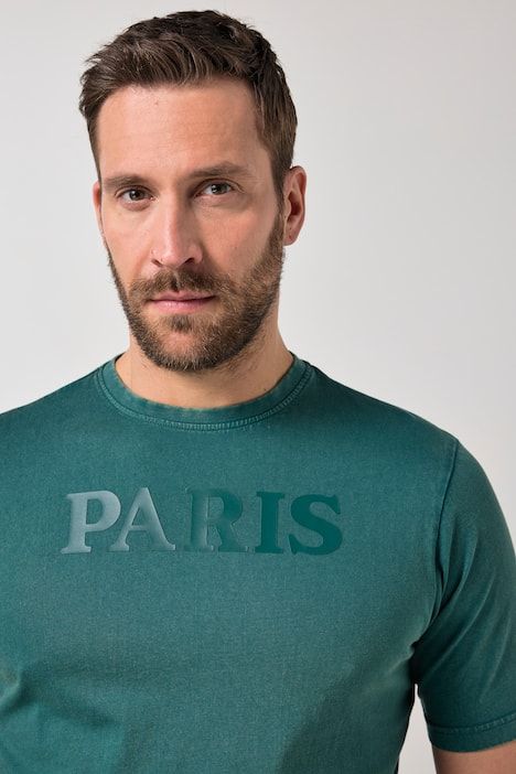 T-shirt JP 1880 à manches courtes, esprit vintage, imprimé poitrine – jusqu'au 8 XL